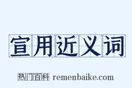 宣用近义词是什么意思的图片